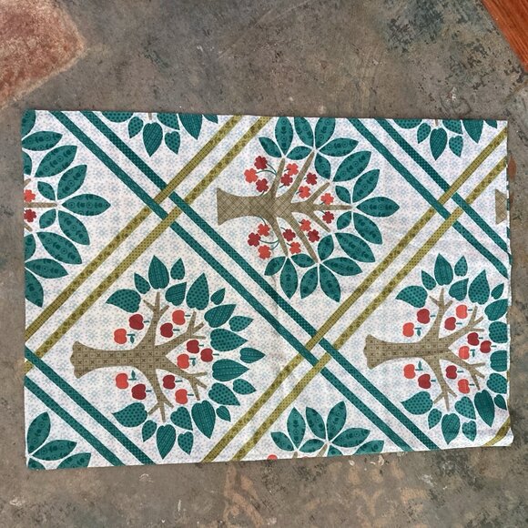 VTG Morgan Jones Multicolor Standard Size 1 Single Pillowcase Tree Of Life Folk - Picture 2 of 7